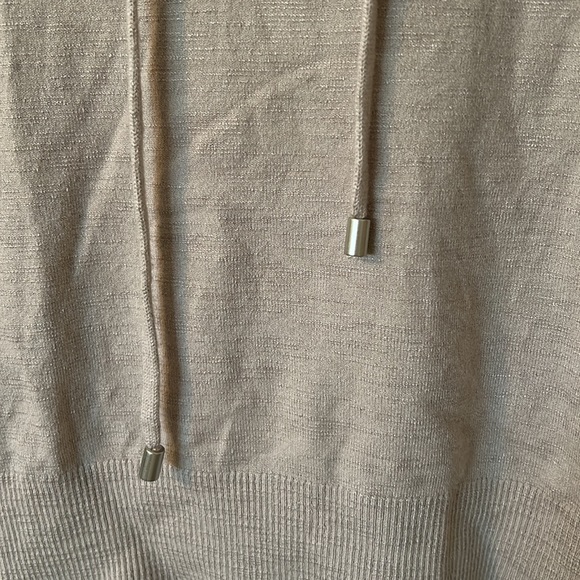 BUNDLE 3/$12 Taupe Hoodie with Scallop Detail - Picture 2 of 6